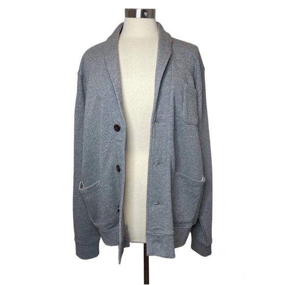 FRANK AND OAK Gray Sweater Blazer size XL - Picture 9 of 9